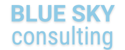 Blue Sky Consulting logo emphasizing ERP solutions for oil & gas and manufacturing industries, showcasing expertise in streamlining operations and enhancing efficiency.